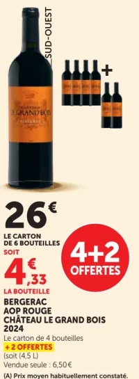 BERGERAC AOP ROUGE CHÂTEAU LE GRAND BOIS 2024