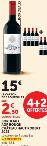 BORDEAUX AOP ROUGE CHÂTEAU HAUT ROBERT 2025