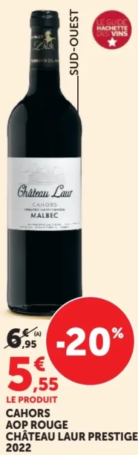 Cahors AOP Rouge Château Laur Prestige 2022