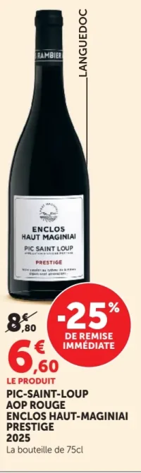 PIC-SAINT-LOUP AOP ROUGE ENCLOS HAUT-MAGINIAI PRESTIGE 2025