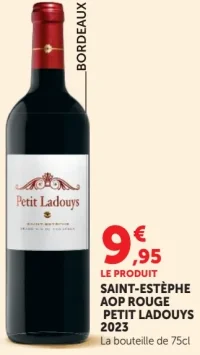 Vin rouge Saint-Estèphe AOP Petit Ladouys 2023