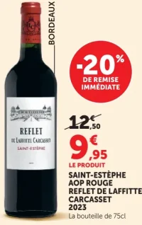 Vin rouge Saint-Estèphe AOP Reflet de Laffitte Carcasset 2023