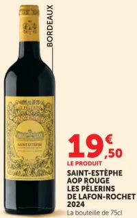 Vin rouge Saint-Estèphe AOP Les Pèlerins de Lafon-Rochet 2024