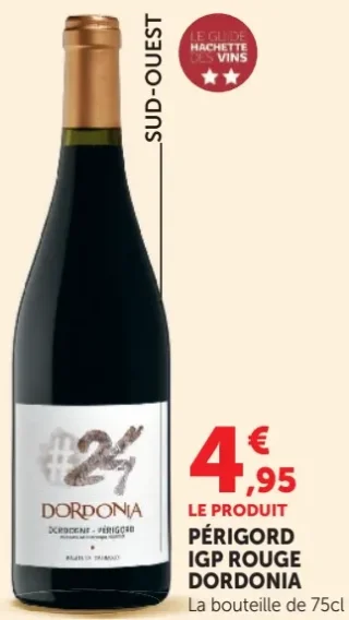 Vin rouge Périgord IGP Dordonia