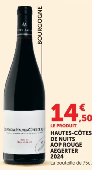Hautes-Côtes de Nuits AOP Rouge Aegerter 2024