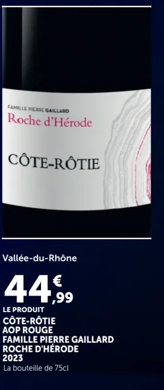 Côte-Rôtie AOP Rouge Famille Pierre Gaillard Roche d'Hérode 2023