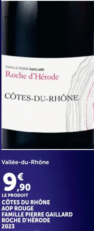 Côtes-du-Rhône AOP Rouge Famille Pierre Gaillard Roche d'Hérode 2023