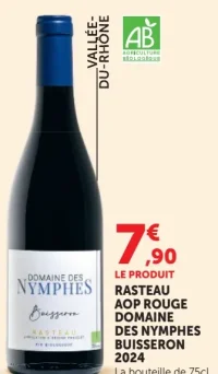 RASTEAU AOP ROUGE DOMAINE DES NYMPHES BUISSERON 2024