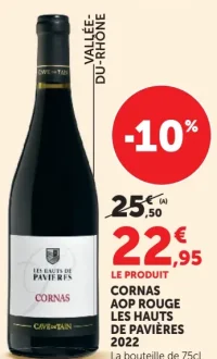 CORNAS AOP ROUGE LES HAUTS DE PAVIÈRES 2022