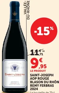 SAINT-JOSEPH AOP ROUGE BLASON DU RHÔNE REMY FERBRAS 2024