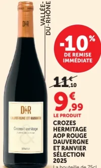CROZES HERMITAGE AOP ROUGE DAUVERGNE ET RANVIER SÉLECTION 2025