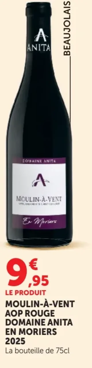 Moulin-à-Vent AOP Rouge Domaine Anita En Moriers 2025