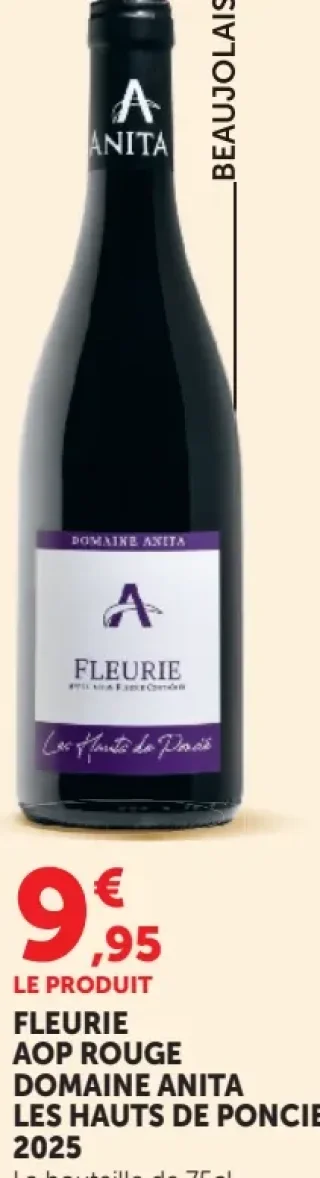 Fleurie AOP Rouge Domaine Anita Les Hauts de Poncie 2025