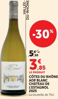 Côtes du Rhône AOP Blanc Château de L'Estagnol 2025