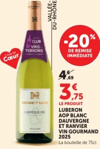 Luberon AOP Blanc Dauvergne et Ranvier Vin Gourmand 2025