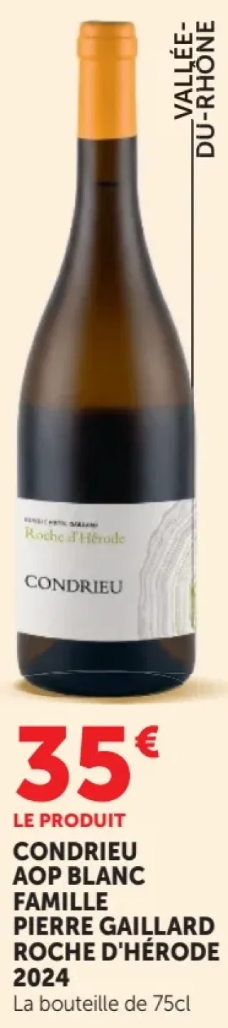 Condrieu AOP Blanc Famille Pierre Gaillard Roche d'Hérode 2024