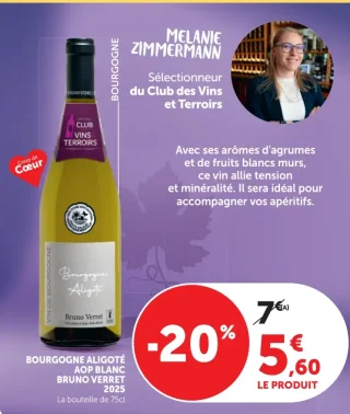 Bourgogne Aligoté AOP Blanc Bruno Verret 2025