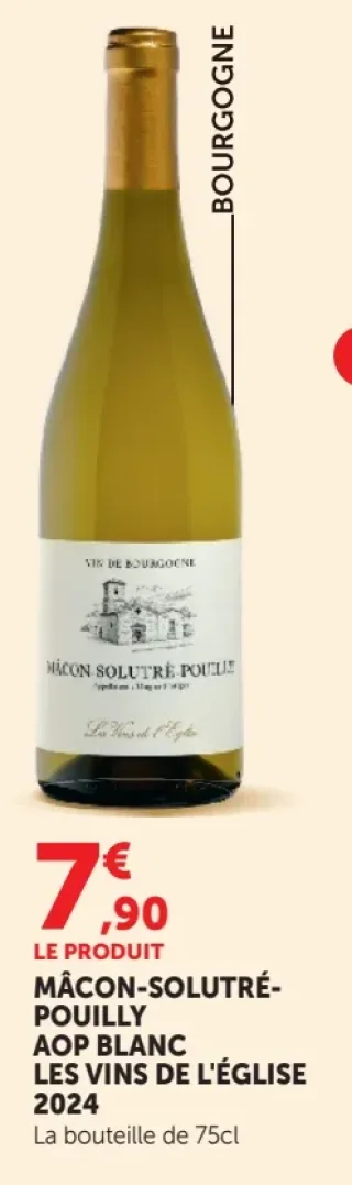 Mâcon-Solutré-Pouilly AOP Blanc Les Vins de l'Église 2024