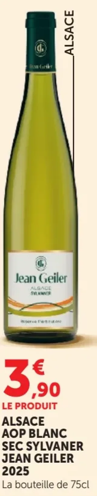 Alsace AOP Blanc Sec Sylvaner Jean Geiler 2025