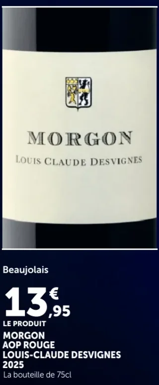 Beaujolais Morgon AOP Rouge Louis-Claude Desvignes