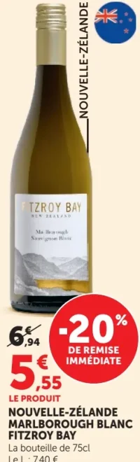 Nouvelle-Zélande Marlborough Blanc Fitzroy Bay