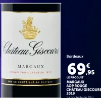 Margaux AOP Rouge Château Giscours 2019