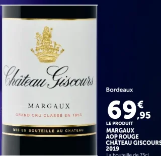 Margaux AOP Rouge Château Giscours 2019