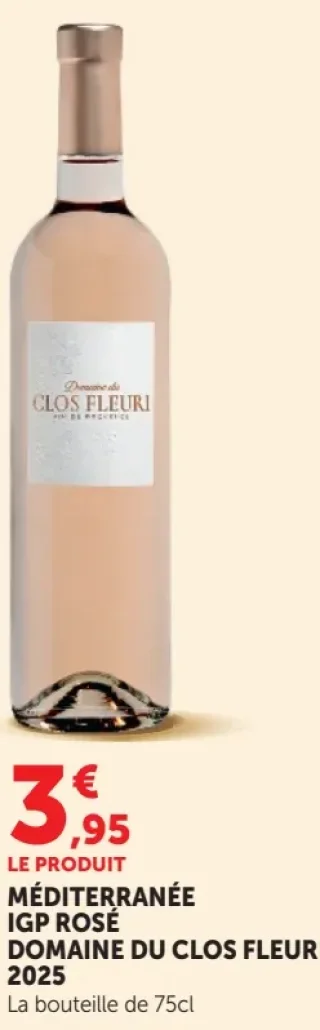MÉDITERRANÉE IGP ROSÉ DOMAINE DU CLOS FLEURI 2023