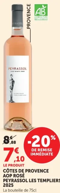 Côtes de Provence AOP Rosé Peyrassol Les Templiers 2025