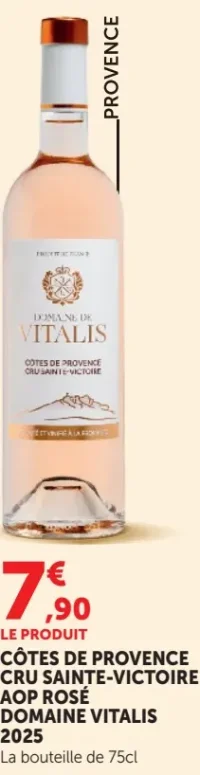 Côtes de Provence Cru Sainte-Victoire AOP Rosé Domaine Vitalis 2025