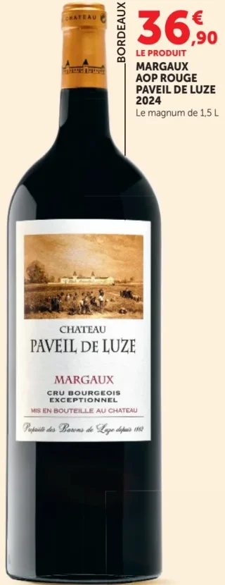 Château Paveil de Luze Margaux AOP Rouge 2024 Le magnum de 1,5 L