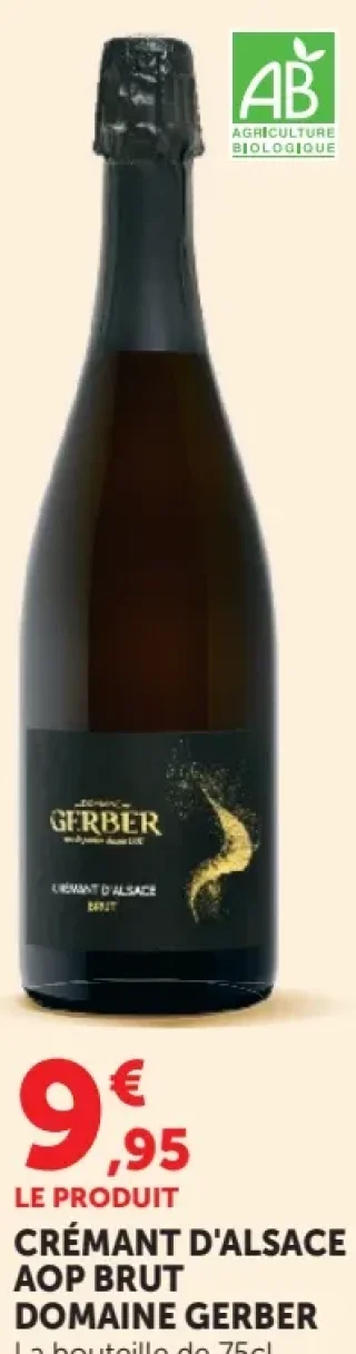 Crémant d'Alsace AOP Brut Domaine Gerber