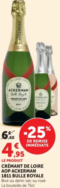 Crémant de Loire AOP Ackerman 1811 Bulle Royale