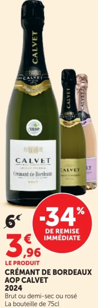 Crémant de Bordeaux AOP Calvet