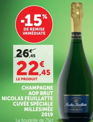 Champagne AOP Brut Nicolas Feuillatte Cuvée Spéciale Millésimée 2019