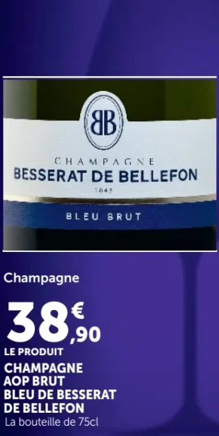 Champagne AOP Brut Bleu de Besserat de Bellefon