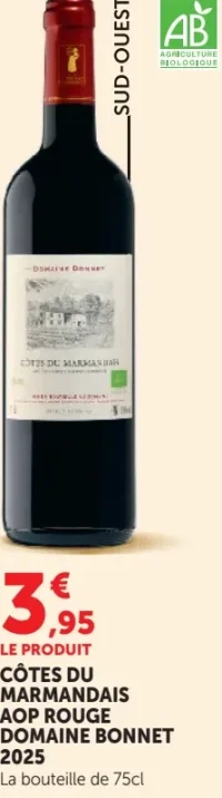Côtes du Marmandais AOP Rouge Domaine Bonnet 2025
