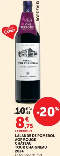 Lalande de Pomerol AOP Rouge Château Tour Chaigneau 2024