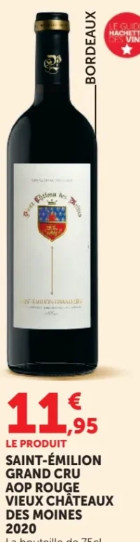Vieux Châteaux des Moines Saint-Émilion Grand Cru AOP Rouge 2020