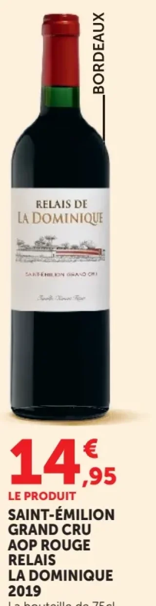 Relais la Dominique Saint-Émilion Grand Cru AOP Rouge 2019