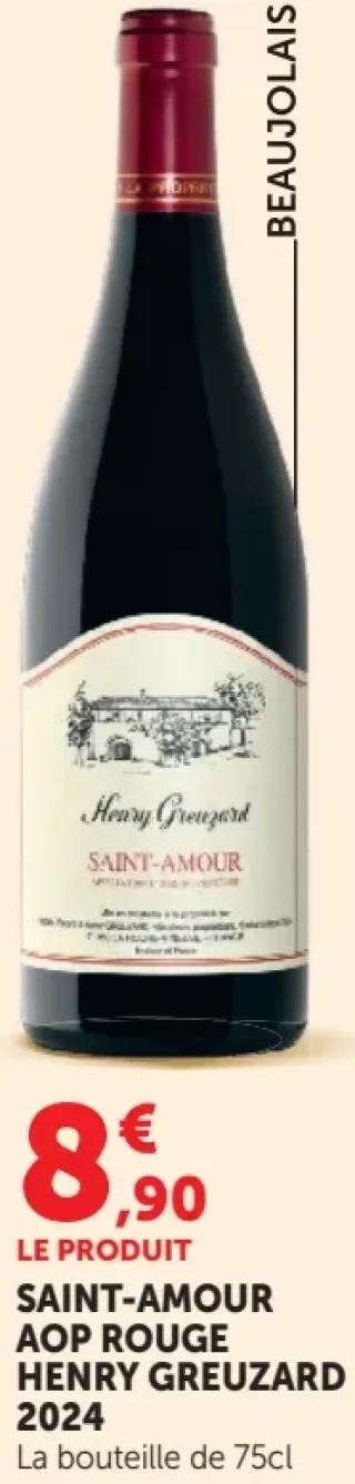 Vin rouge Saint-Amour AOP Henry Greuzard 2024