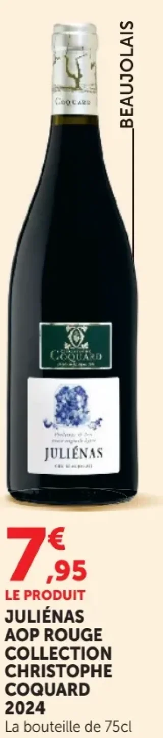Vin rouge Juliénas AOP Collection Christophe Coquard 2024