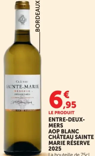 Château Sainte Marie Entre-Deux-Mers AOP Blanc Réserve