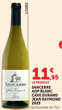 Cave Durand Sancerre AOP Blanc Jean Raymond