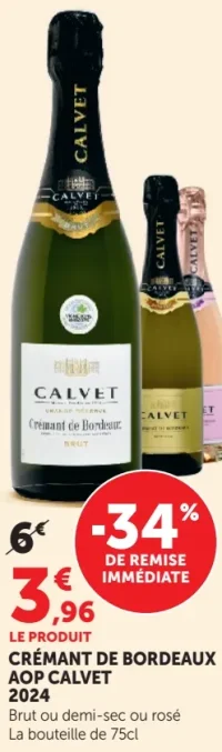 Crémant de Bordeaux AOP Calvet 2024