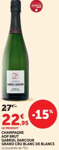 Champagne AOP Brut Gabriel Darcour Grand Cru Blanc de Blancs