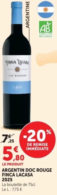 Argentin DOC Rouge Finca Lacasa 2025