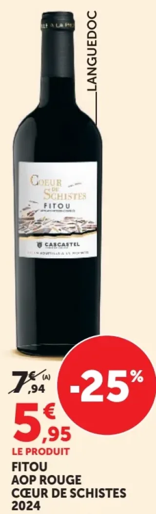 Fitou AOP Rouge Cœur de Schistes 2024