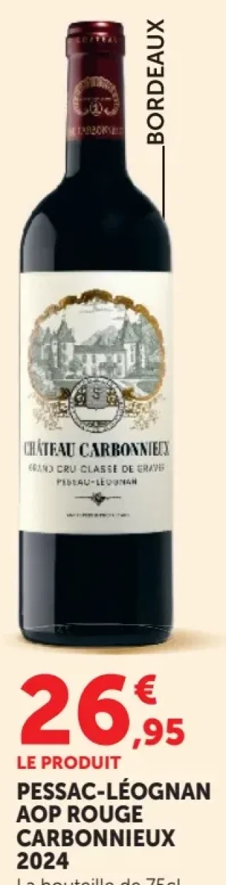 PESSAC-LÉOGNAN AOP ROUGE CHÂTEAU CARBONNIEUX 2024