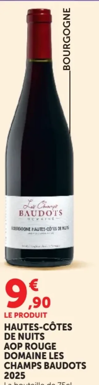 Hautes-Côtes de Nuits AOP Rouge Domaine Les Champs Baudots 2025